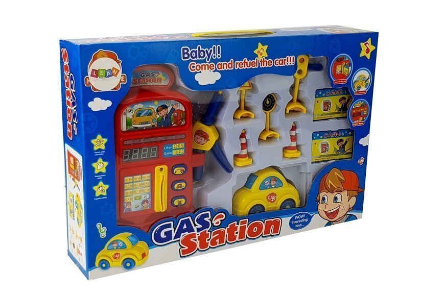 Mänguautode ja liiklusmärkide komplekt Lean Toys hind ja info | Poiste mänguasjad | kaup24.ee