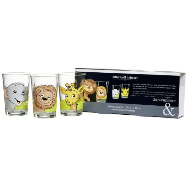 Klaasid lastele Jungle Animals hind ja info | Klaasid, tassid ja kannud | kaup24.ee