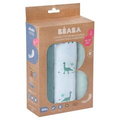 Комплект хлопковых пеленок Beaba Jurassic, 3 шт. цена и информация | Пеленальные доски и пеленки | kaup24.ee