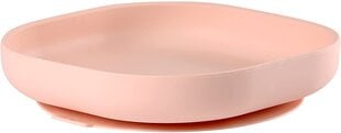 Тарелка с прилипающим дном Beaba светло-розовая, 4 месяца+ цена и информация | Детский столовый сервиз | kaup24.ee