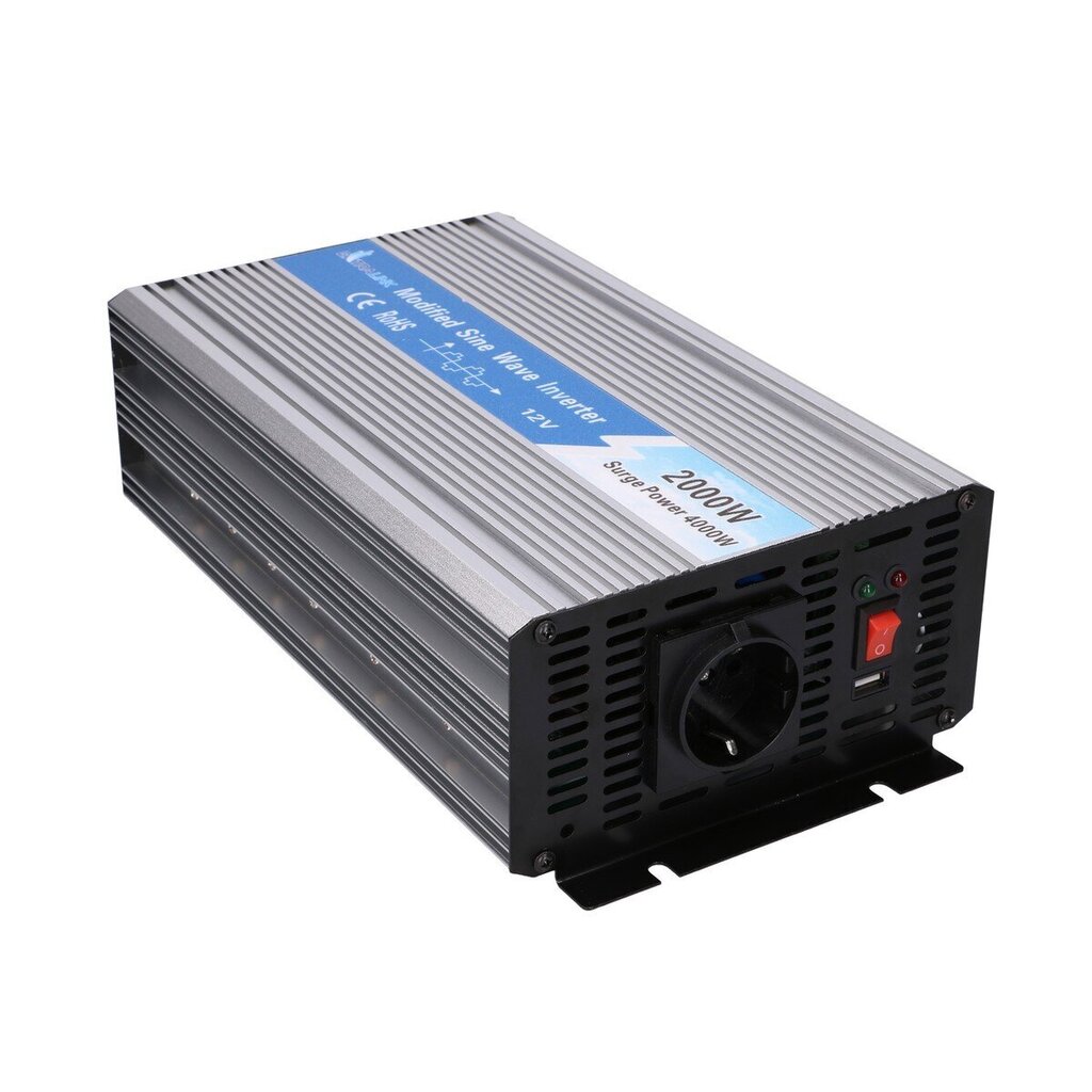 Auto pingemuundur Extralink Opim-2000W 12V, 2000W hind ja info | Turvasüsteemid ja 12V seadmed | kaup24.ee