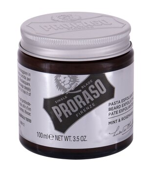 Piparmündi ja rosmariini lõhnaga kooriv habemepasta Proraso 100 ml hind ja info | Raseerimisvahendid | kaup24.ee