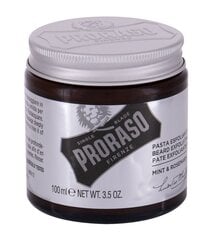 Piparmündi ja rosmariini lõhnaga kooriv habemepasta Proraso 100 ml цена и информация | Косметика и средства для бритья | kaup24.ee