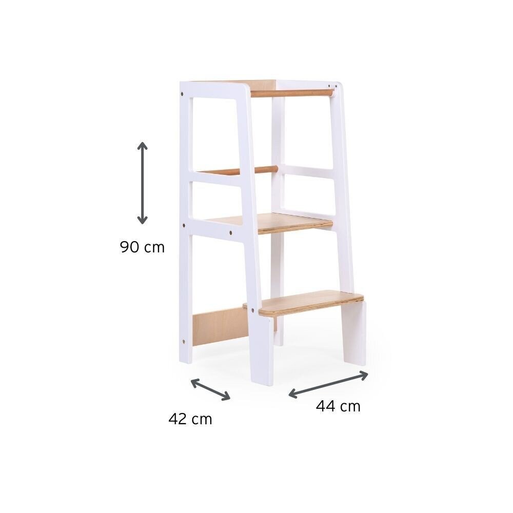 Lisatrepp lastele Childhome, valge hind ja info | Laste lauad ja toolid | kaup24.ee