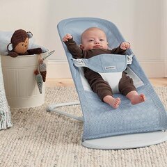 Lamamistool Babybjörn Balance soft mesh, sky blue цена и информация | Шезлонги и качели | kaup24.ee