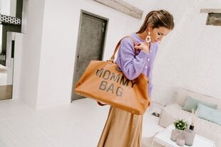 Kott emadele Childhome Mommy Bag, pruun naha efektiga цена и информация | Аксессуары для колясок | kaup24.ee