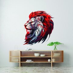 Cтикер Льва с Красной Гривой, 120 x 120 см цена и информация | Декоративные наклейки | kaup24.ee