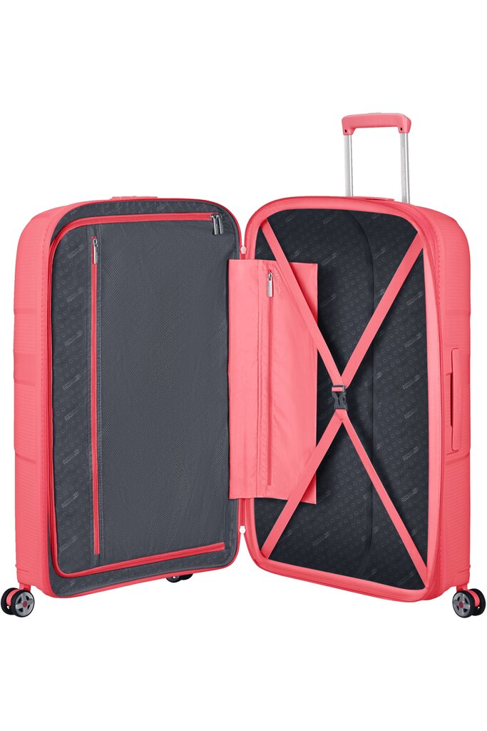 Suur kohver American Tourister Starvibe, L, roosa hind ja info | Kohvrid, reisikotid | kaup24.ee