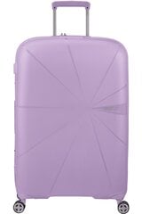 American Tourister средний чемодан  Starvibe Spinner Digital Lavender M 67 см, цена и информация | Чемоданы, дорожные сумки | kaup24.ee