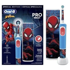 Oral-B Vitality Pro Kids 3+ Spiderman + Travel Case hind ja info | Elektrilised hambaharjad | kaup24.ee