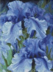 Алмазная мозаика Идейка, Синий цветок, 40 x 50 см цена и информация | Алмазная мозаика | kaup24.ee
