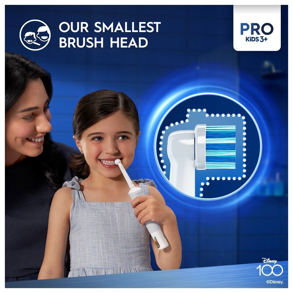 Oral-B Vitality Pro Kids 3+ Disney 100 + Travel Case hind ja info | Elektrilised hambaharjad | kaup24.ee