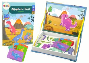 Magnetiline dinosauruste raamat, 36 tk. цена и информация | Развивающие игрушки | kaup24.ee