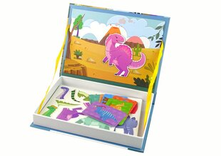 Магнитная книга "Динозавры", 36 шт. цена и информация | Развивающие игрушки | kaup24.ee