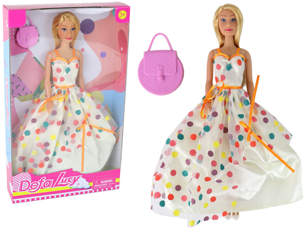 Nukk Lucy täpilises kleidis цена и информация | Tüdrukute mänguasjad | kaup24.ee