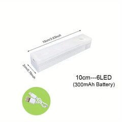 Laetav LED-lamp liikumisanduriga, 10 cm. hind ja info | Süvistatavad ja LED valgustid | kaup24.ee