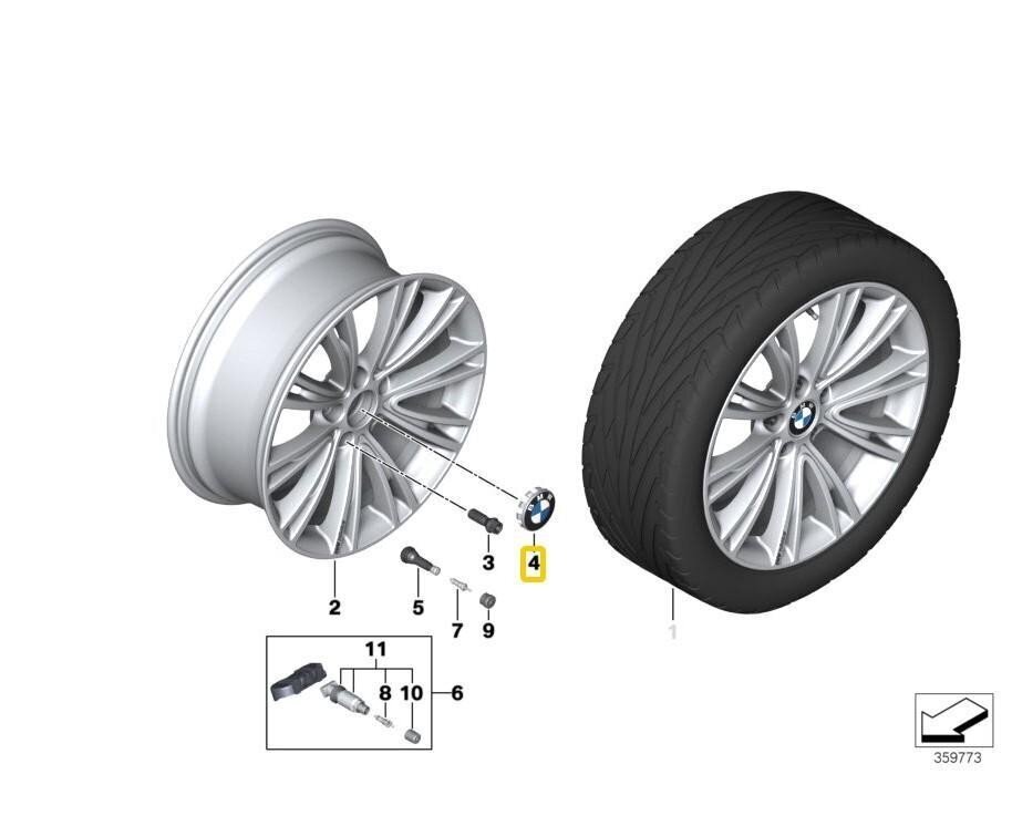 Valuvelgede keskosa kate BMW F30 F31 F10 F11 E60 E90 hind ja info | Veljed | kaup24.ee