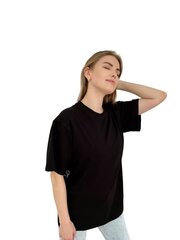 Женская футболка с надписью Plan tuda suda tam syam millioner, черная цена и информация | Футболка женская | kaup24.ee