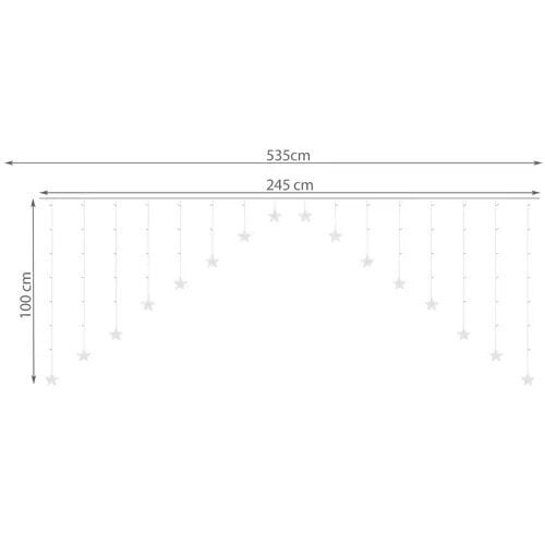 Lambijada kardinad 136LED USB, soe valge hind ja info | Jõulutuled | kaup24.ee