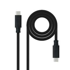 Kaabel USB C NANOCABLE 10.01.4101-L150 1,5 m Must hind ja info | Mobiiltelefonide kaablid | kaup24.ee