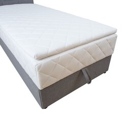Кровать Levi с матрасом, серый цвет цена и информация | Кровати | kaup24.ee
