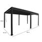 Varikatus Mirador, 3x6xH2,5m, tumehall hind ja info | Varikatused ja aiapaviljonid | kaup24.ee