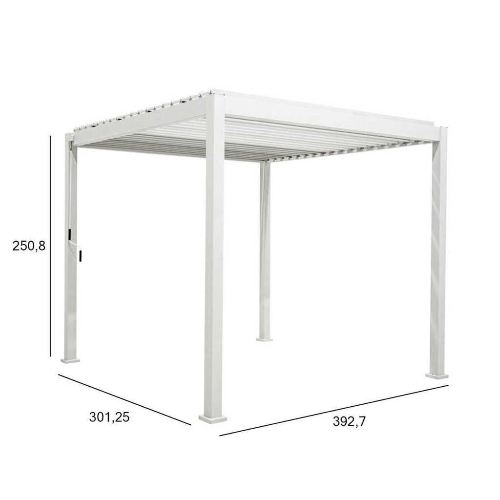 Varikatus Mirador, 3x4 m, valge цена и информация | Varikatused ja aiapaviljonid | kaup24.ee