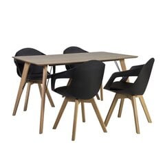 Обеденный комплект HELENA с 4-стульями цена и информация | Кухонные и обеденные столы | kaup24.ee