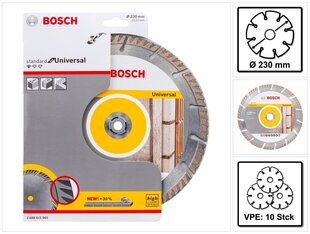 Teemantlõikeketas Bosch, 10 tk. hind ja info | Käsitööriistad | kaup24.ee