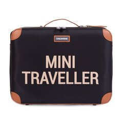 Детский чемодан Childhome Mini путешественник, черный цена и информация | Чемоданы, дорожные сумки | kaup24.ee