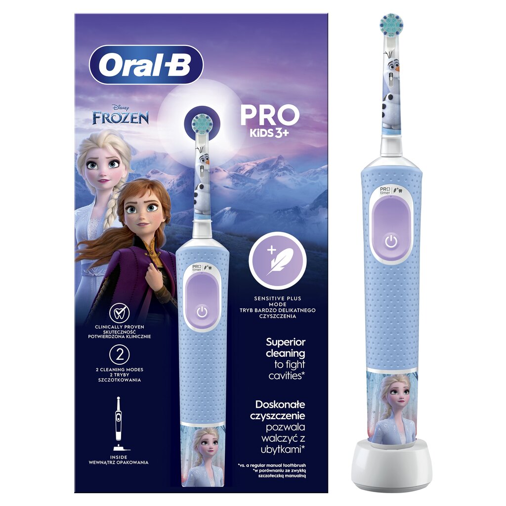 Oral-B Vitality Pro Kids 3+ Frozen hind ja info | Elektrilised hambaharjad | kaup24.ee