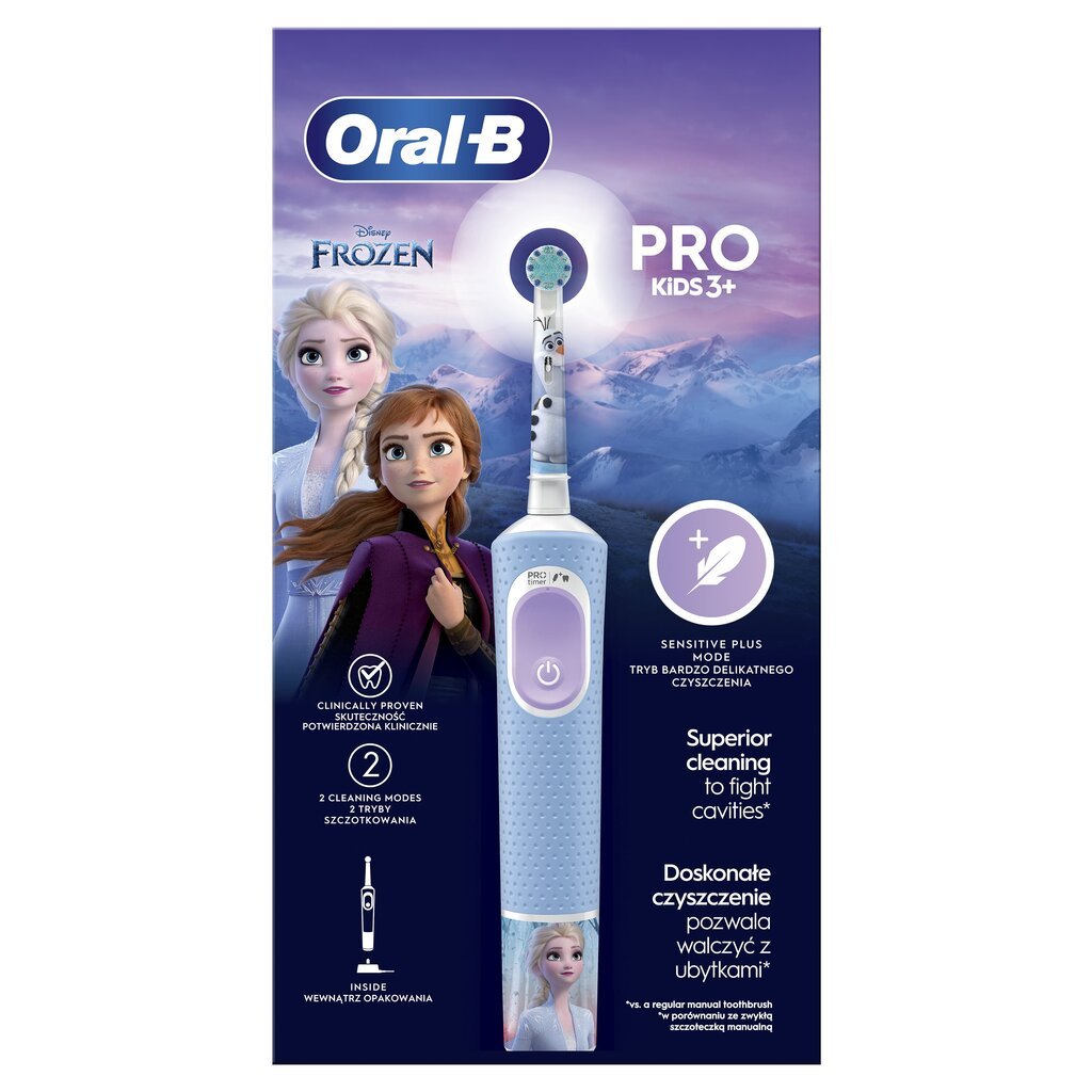 Oral-B Vitality Pro Kids 3+ Frozen hind ja info | Elektrilised hambaharjad | kaup24.ee