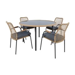 Aiamööblikomplekt Prussia, laud ja 4 tooli hind ja info | Aiamööbli komplektid | kaup24.ee