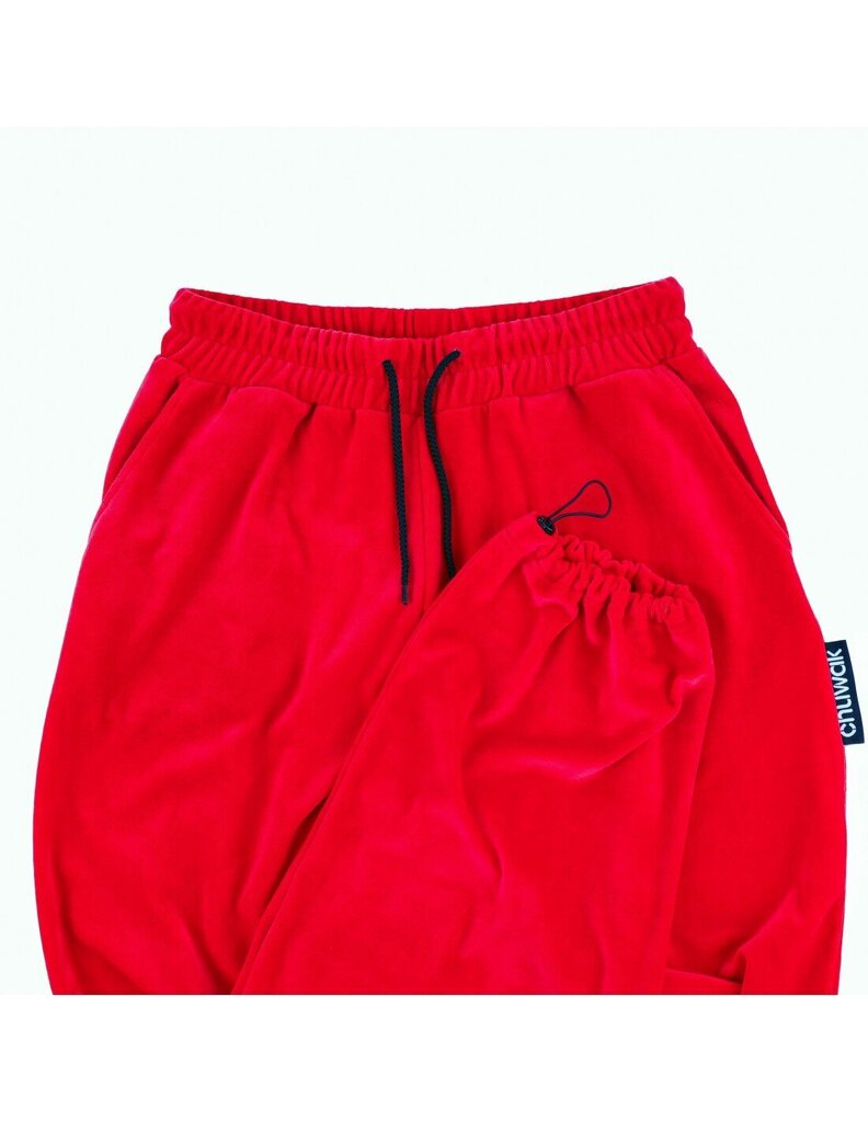 Püksid unisex Velour Pants Red, punane hind ja info | Meeste püksid | kaup24.ee