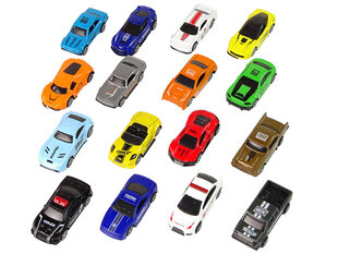 Sportauto komplekt, 16 tk hind ja info | Poiste mänguasjad | kaup24.ee