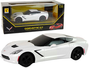 Kaugjuhitav auto Corvette C7 1:24, valge hind ja info | Poiste mänguasjad | kaup24.ee