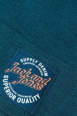 Зимняя шапка JACK JONES 12236532SAILORBLUE, зеленая цена и информация | Мужские шарфы, шапки, перчатки | kaup24.ee