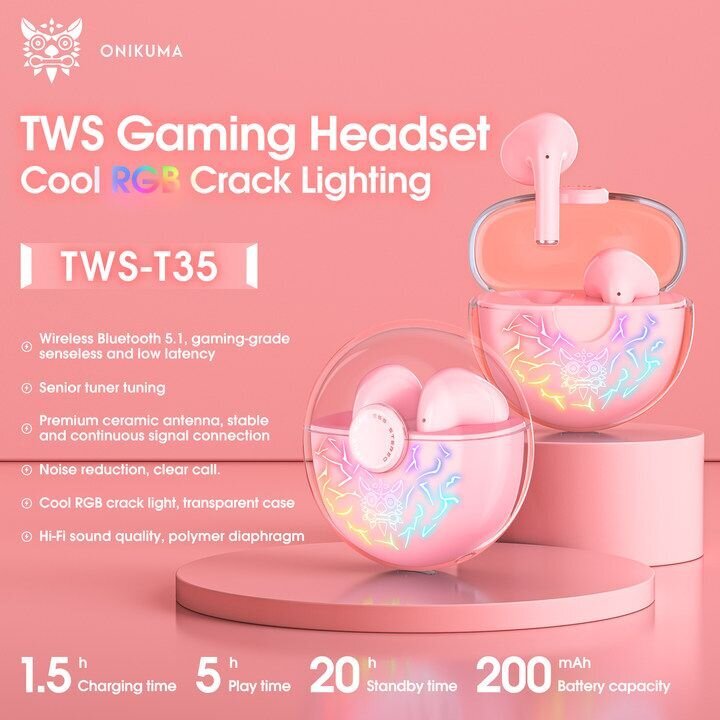 Onikuma T35 Gaming TWS цена и информация | Kõrvaklapid | kaup24.ee