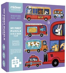 Мои первые пазлы MiDeer «Машины», 25 дет. цена и информация | Пазлы | kaup24.ee
