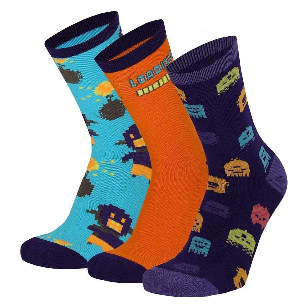 Sokid lastele Apollo Komputer socks, erinevad värvid, 3 paari hind ja info | Poiste sukkpüksid ja sokid | kaup24.ee