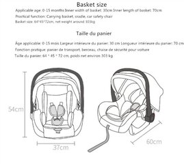 Transformeeriv jalutuskäru 3in1, pruun hind ja info | Vankrid, jalutuskärud | kaup24.ee