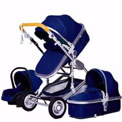 Детская коляска-трансформер 3в1, синяя цена и информация | Коляски | kaup24.ee