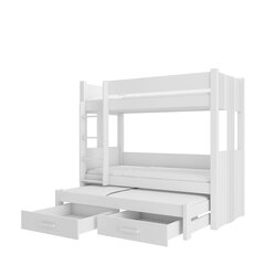 Narivoodi Adrk Furniture Artema, 90x200 cm, valge hind ja info | Lastevoodid | kaup24.ee