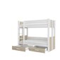 Narivoodi Adrk Furniture Arta koos madratsitega, 80x180 cm, valge/pruun hind ja info | Lastevoodid | kaup24.ee