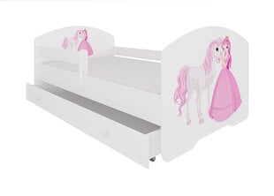 Lastevoodi ADRK Furniture Pepe Princess and horse, 80x160 cm, erinevad värvid hind ja info | Lastevoodid | kaup24.ee