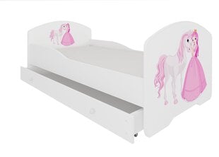 Lastevoodi ADRK Furniture Pepe Princess and horse, 70x140 cm, erinevad värvid hind ja info | Lastevoodid | kaup24.ee