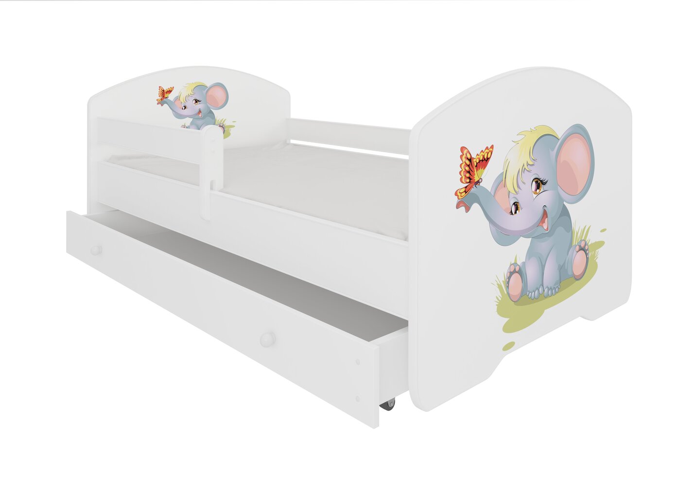 Lastevoodi ADRK Furniture Pepe Elephant, 70x140 cm, erinevad värvid hind ja info | Lastevoodid | kaup24.ee