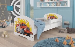 Lastevoodi ADRK Furniture Pepe Fire truck, 70x140 cm, erinevad värvid hind ja info | Lastevoodid | kaup24.ee