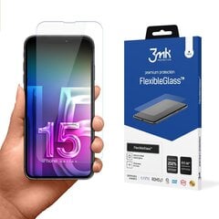 Apple iPhone 15 - 3mk FlexibleGlass™ screen protector цена и информация | Ekraani kaitsekiled | kaup24.ee