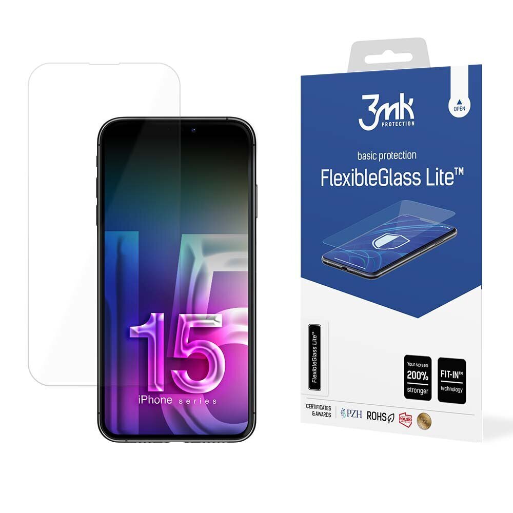 3mk FlexibleGlass Lite™ screen protector 5903108535540 цена и информация | Ekraani kaitsekiled | kaup24.ee